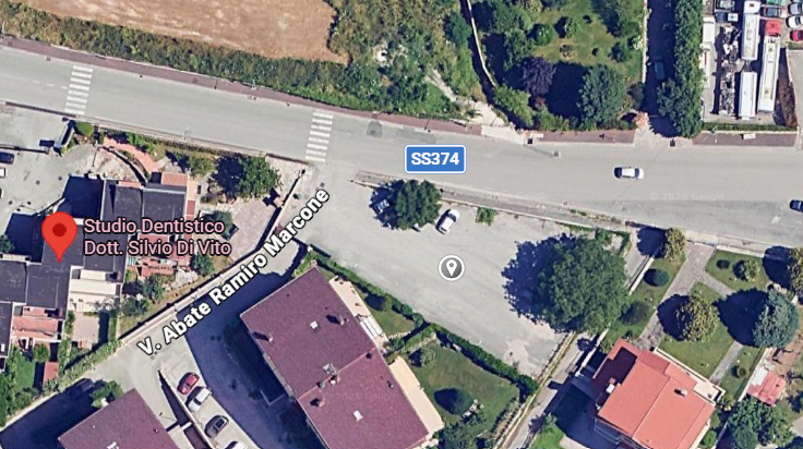 Posizione parcheggio gratuito studio dentistico Di Vito Mercogliano (AV)